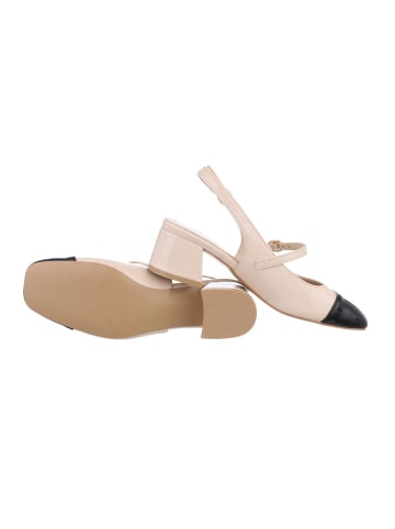 Ital-Design Pump in Beige und Schwarz