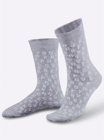 WITT WEIDEN Socken in grau-weiß