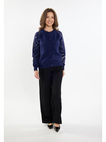 usha BLACK LABEL Damen Strick Cardigan in Marine