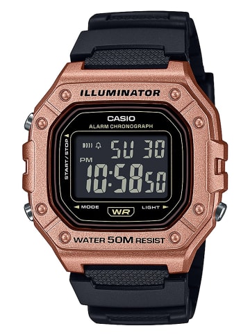 Casio Herren-Digitaluhr Schwarz/Kupferfarben