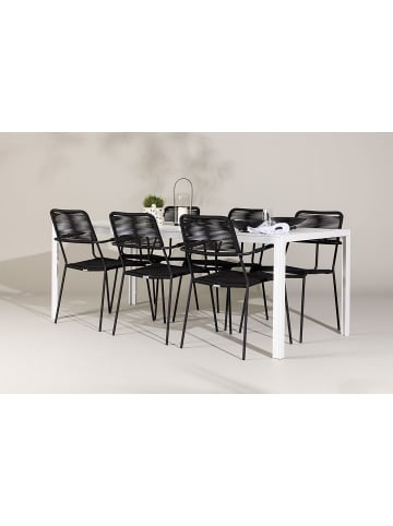 ebuy24 Gartenset Break 7-teilig Weiß 90 x 205 cm