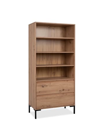 CALICOSY Highboard PIANA in Helles - (W) 77,5  x (H) 165  x (L) 40  cm