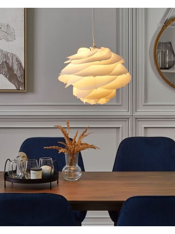 Beliani Pendelleuchten NILE in Weiß - (W) 41 x (H) 113 x (L) 41 cm