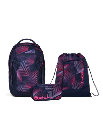 Satch Schulrucksack-Set MATCH PLUS "Seismic Pink" 3-tlg. in Pink