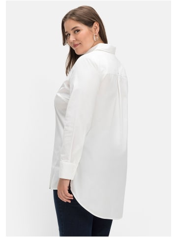 sheego Longbluse in weiß