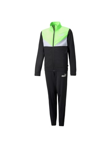 Puma Trainingsanzug Colorblock Poly Suit CL B in grün