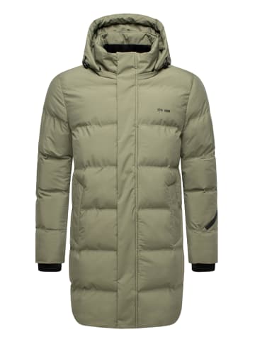 STONE HARBOUR Steppmantel Thadeek XX in Dusty Olive