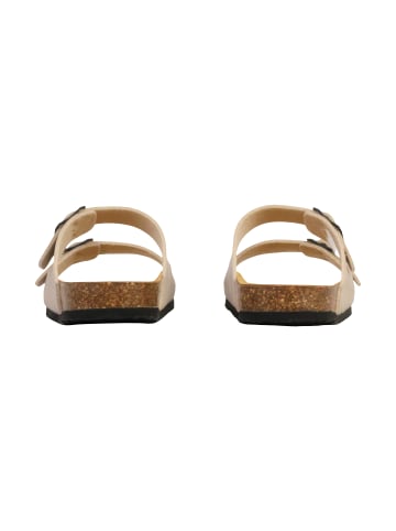 Plakton Barna Leder-Pantoletten Beige