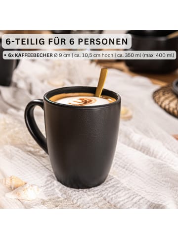 Sänger Kaffeebecher Set Madeira - 6 teilig aus Steingut
