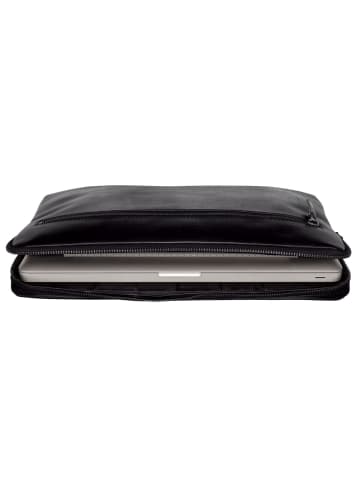 Leonhard Heyden Cambridge Laptophülle Leder 41 cm schwarz