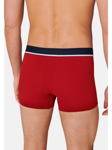 Schiesser Retro Short / Pant 95/5 Organic Cotton in Rot / Blau / Grau