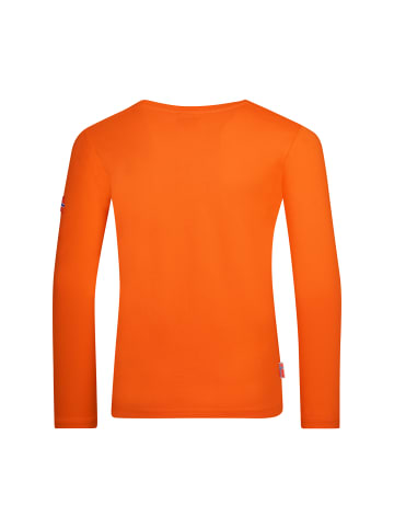 Trollkids Longsleeve "Stavanger" in Hellorange/Mystikblau