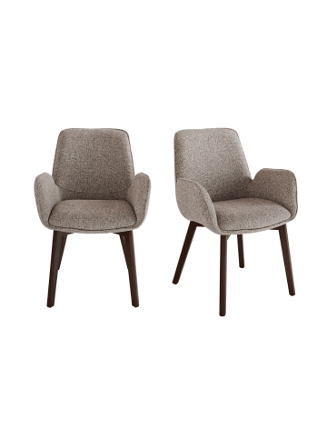 Signature 2er-Set Stühle KARL in Beige - (W) 85 x (H) 59,5 x (L) 61,5 cm