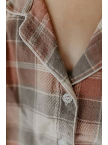 leevje Mini-Me Pyjama Set aus Flanell in red green checked