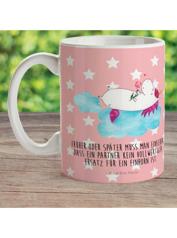 Mr. & Mrs. Panda Kinderpott Einhorn Verliebt mit Spruch in Rot Pastell