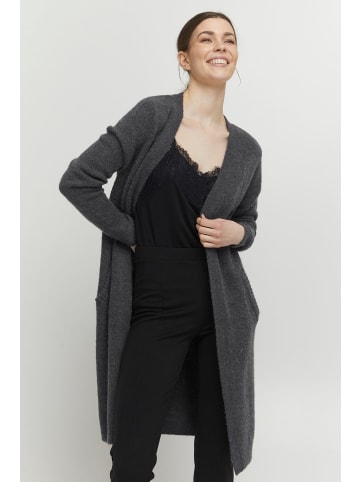 b.young Strickjacke BYMIRELLE  20806430  Lange Strickjacke mit Taschen in Grau