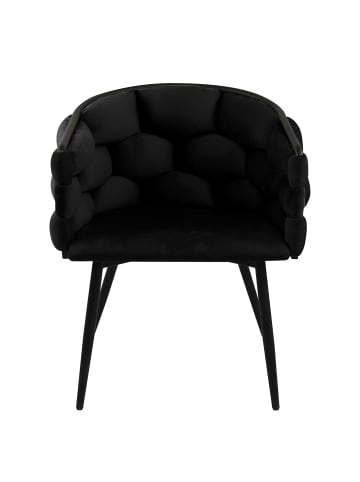 home24 Armlehnenstuhl OMAK in Schwarz