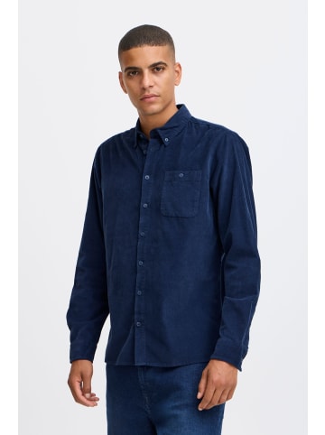 BLEND Langarmhemd BHShirt 20717742 lässiges Cordhemd in Blau