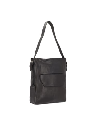 Cowboysbag Brampton Schultertasche Leder 28 cm Laptopfach in black