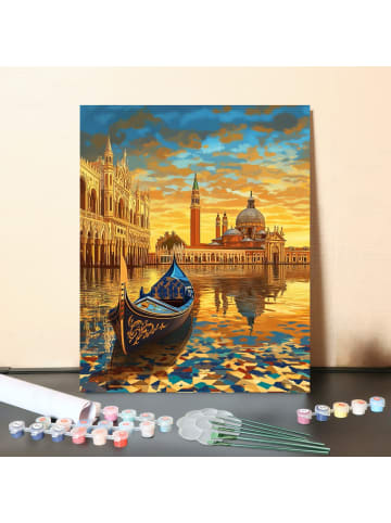 ARTNANAS DIY Malen nach Zahlen Set-"Venedig im Abendlicht" 