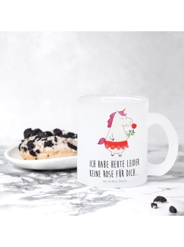 Mr. & Mrs. Panda Tee Tasse Einhorn Dame mit Spruch in Transparent