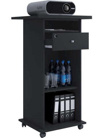 ebuy24 Büroregal Neta 3 Schwarz 60 x 50 cm