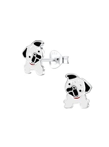 Alexander York Ohrringe, Ohrstecker MOPS in 925 Sterling Silber, 2-tlg.