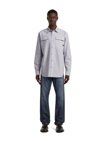 G-Star Raw CPO Regular Shirt correct grey/white oxford
