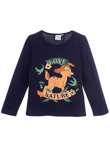Disney Langarmshirt Disney Klassik Bambi in Dunkelblau