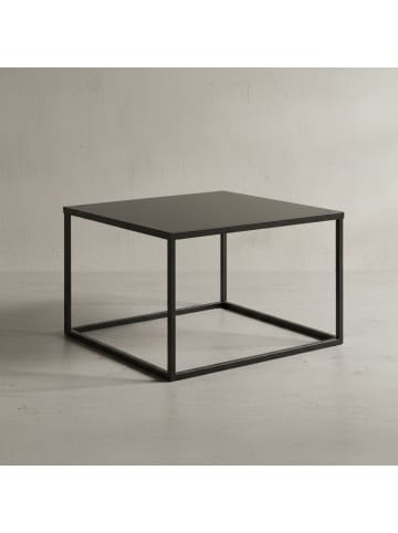 KADIMA DESIGN Couchtisch Industrial | Metall Schwarz, 60x60cm, Quadratisch in Schwarz
