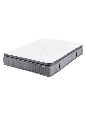 Beliani Matratze PLEASANT in Weiß/Grau - (W) 120 x (H) 25 x (L) 200 cm