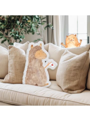 Mr. & Mrs. Panda Kuschelkissen Alpaka Fahne ohne Spruch in Weiß