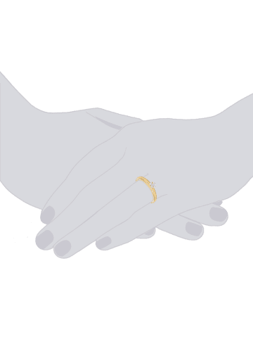 Trilani Ring Sterling Silber Zirkonia in gelbgold