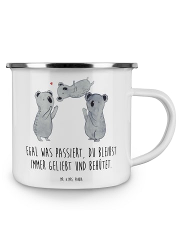 Mr. & Mrs. Panda Kaffeetasse Trennung von den Eltern mit Spruch in Weiß