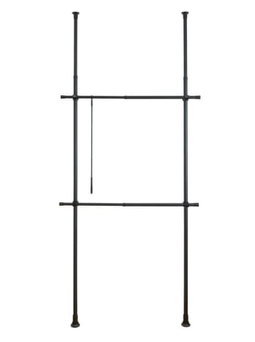 Wenko Teleskop-Garderobensystem HERKULES BASIC in Schwarz, (L) 11 cm