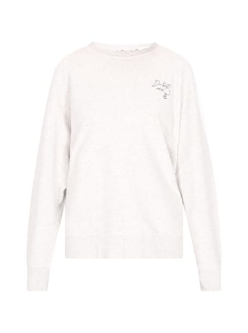 DreiMaster Vintage Damen Sweatshirt in Wollweiss Melange