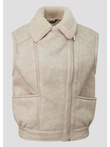 QS Outdoor-Weste in 8001_helles beige