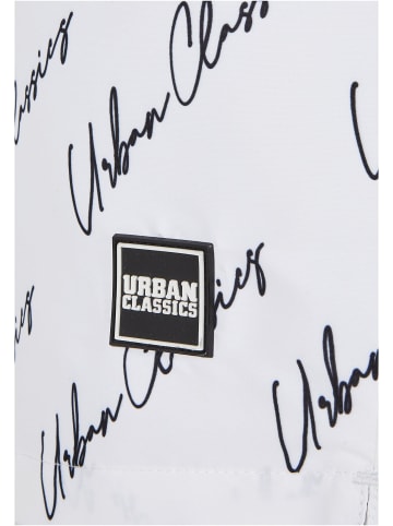Urban Classics Urban Classics Badeshorts in whitescriptlogo