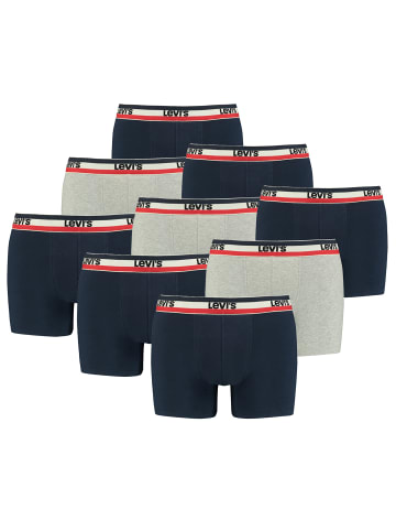 Levi´s Boxershorts LEVIS Men Sprtswr Logo Boxer 9P in Navy / Grey Melange