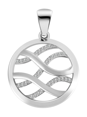 Adeliás Damen Anhänger aus 925 Silber mit Zirkonia in silber