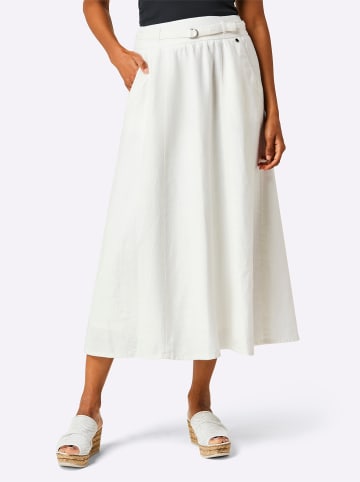 creation L Leinen-Rock in ecru