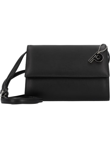 PICARD Auguri Umhängetasche Leder 19 cm in schwarz matt
