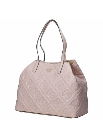 Guess Vikky II - Shopper L mit herausnehmbarer Pouch 40 cm in light beige logo