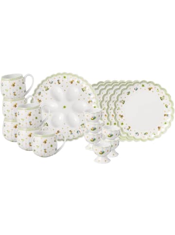 Villeroy & Boch 19er Set Frühstücks-Set "Eier" Easter Delight in grün