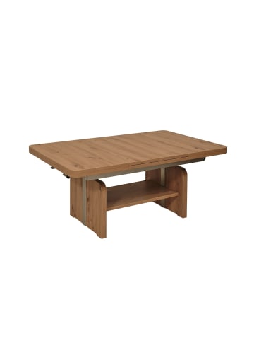 58 aufm Kessel FUNKTIONSTISCH ausziehbar Casta 130( 180) x 80 x 56-75 Couchtisch Wildeiche