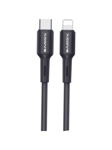 COFI 1453 Lade- und Datenkabel USB-C zu iOS Geräte 30cm 2.4A Output in Schwarz