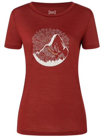 super.natural Merino T-Shirt in rot