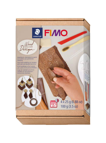 Staedtler Modelliermasse Set Fimo soft Ht wood-eff