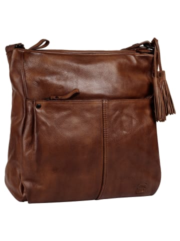 SPIKES & SPARROW Umhängetasche in cognac