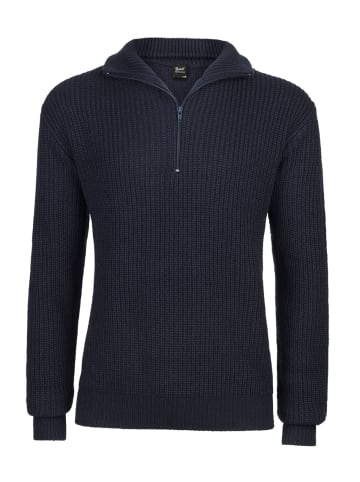 Brandit Bekleidung Pullover Troyer in marineblau